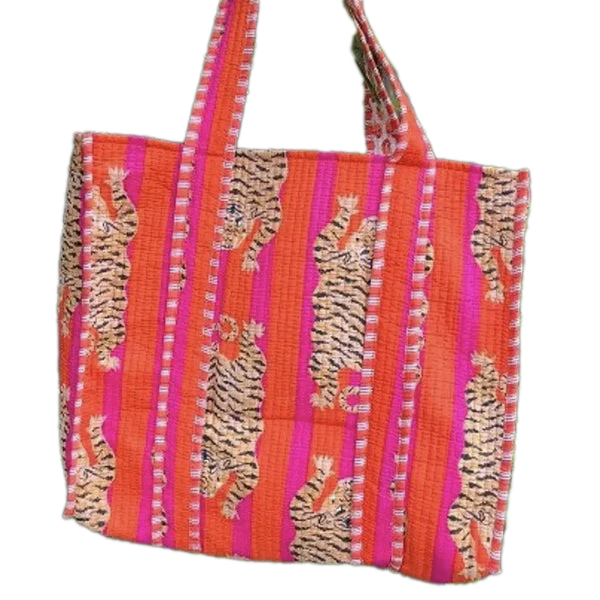 Tiger Print Bag - PERSONALIZED - CHOOSE FROM 6 COLORS