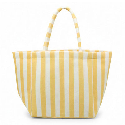 Striped Terry Tote Bag - Personalized