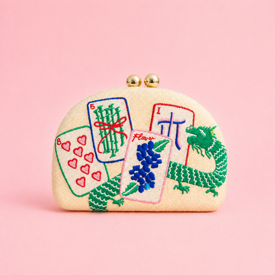 Mahjong Clutch- Embroidered - WS