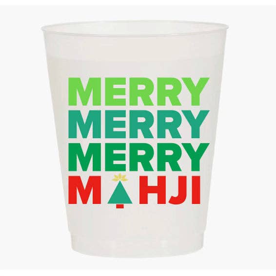 "MERRY MERRY MERRY MAHJI" MAHJONG FROST FLEX CUPS