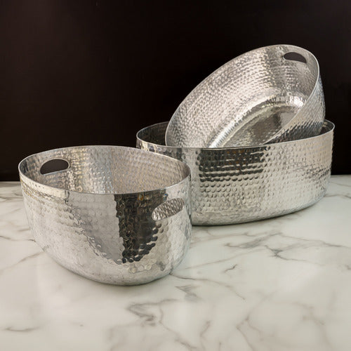 Hammered Silver Beverage Tub - Small