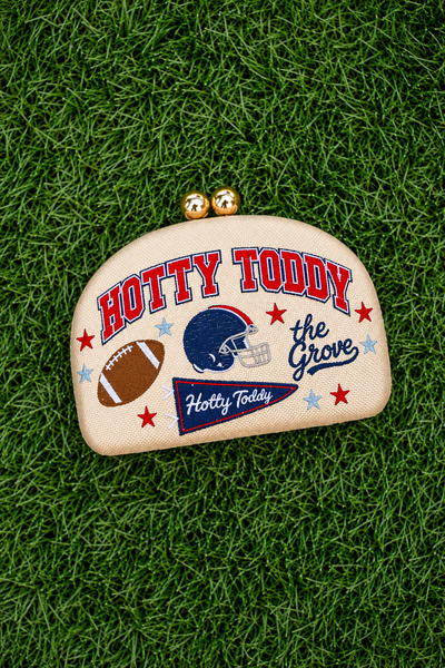 Hotty Toddy- Embroidered Clutch- WS