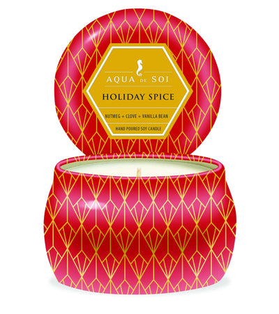 Holiday Spice 4oz Aqua De SOi Candle Tin