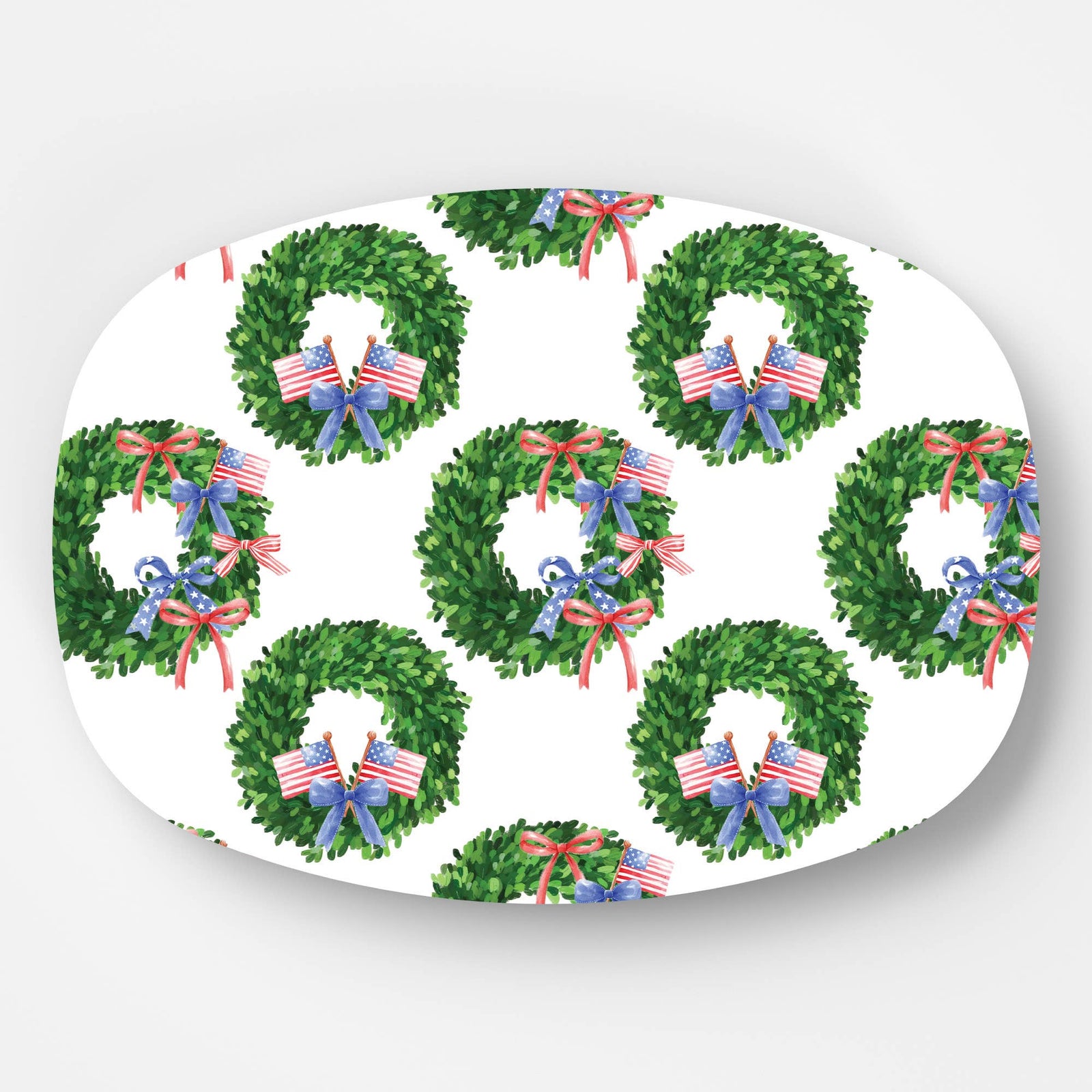 Serving Platter - Patriotic Wreath