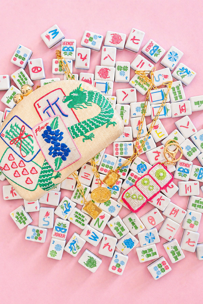 Mahjong Clutch- Embroidered - WS