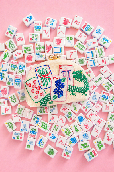 Mahjong Clutch- Embroidered - WS