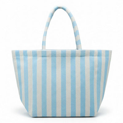 Striped Terry Tote Bag - Personalized