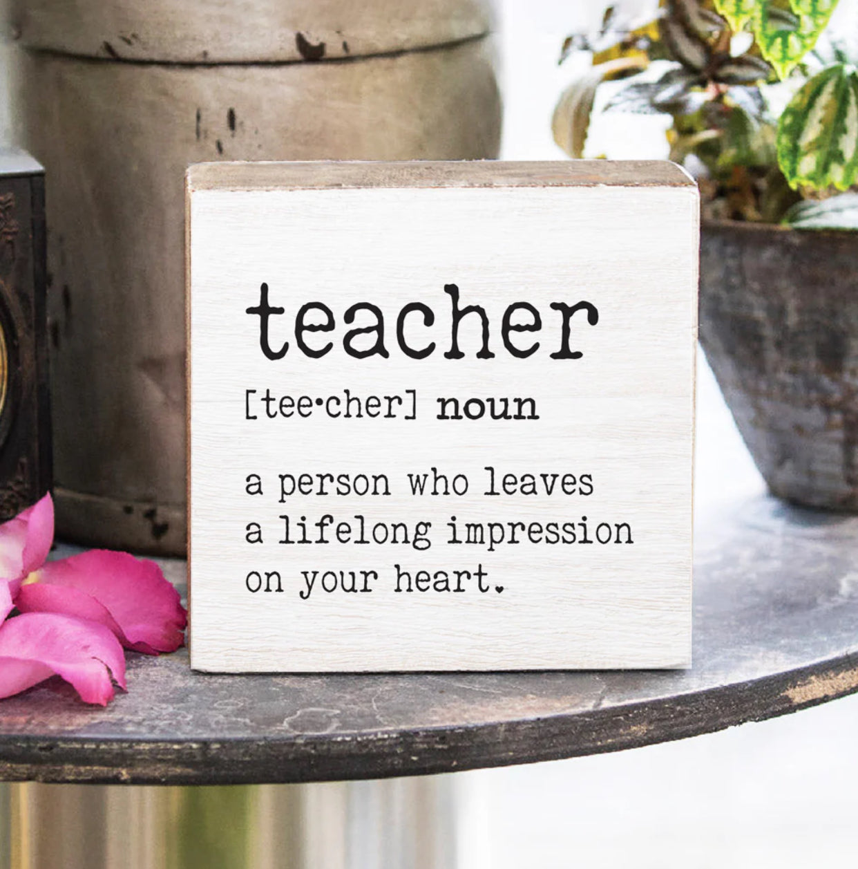 Decorative Wooden Block - Teacher