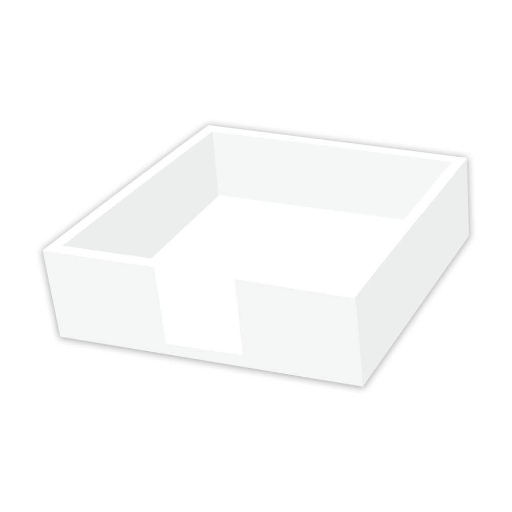 BEV CADDY, WOOD - SINGLE COLOR, WHITE