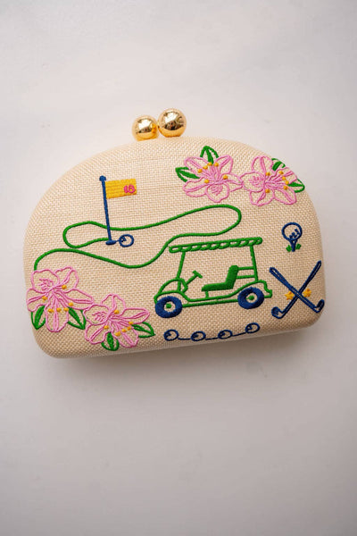 Golf Clutch- Embroidered - WS