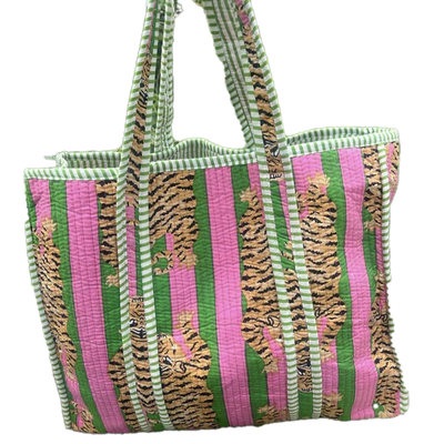 Tiger Print Bag - PERSONALIZED - CHOOSE FROM 6 COLORS