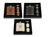 Faux Leather Wrapped Flask Gift Box Set- Sans Serif Monogram