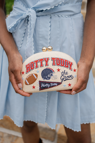 Hotty Toddy- Embroidered Clutch- WS