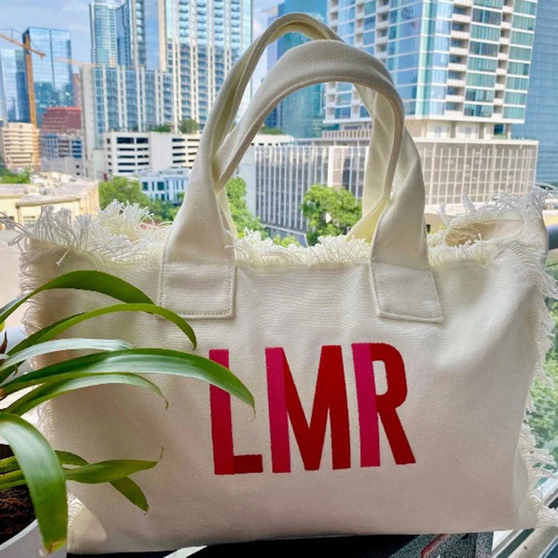 Fringe Tote Bags - Personalized