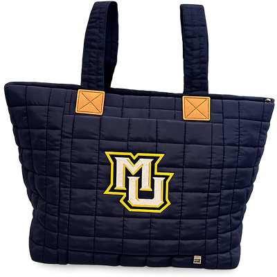 Personalized Puffer Tote Bag with Suitcase Sleeve - Marquette University