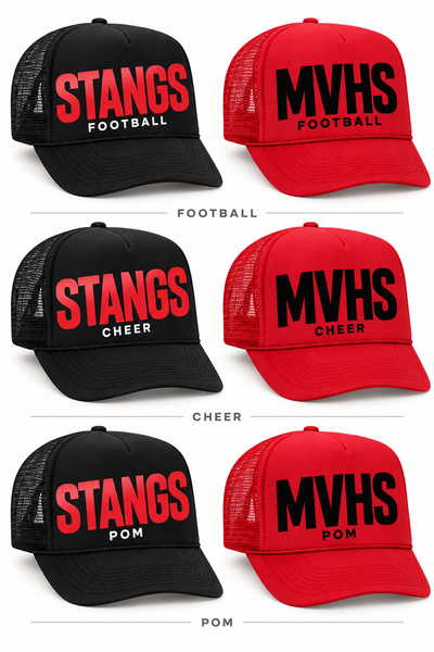 Monte Vista Football Cheer and Pom Hats