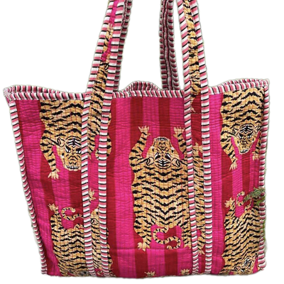 Tiger Print Bag - PERSONALIZED - CHOOSE FROM 6 COLORS