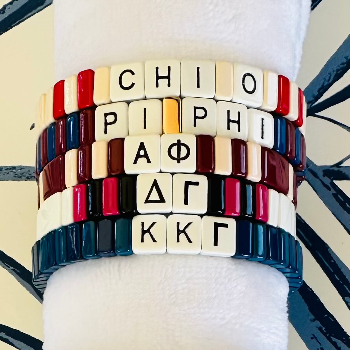 Enamel Bracelets Sorority