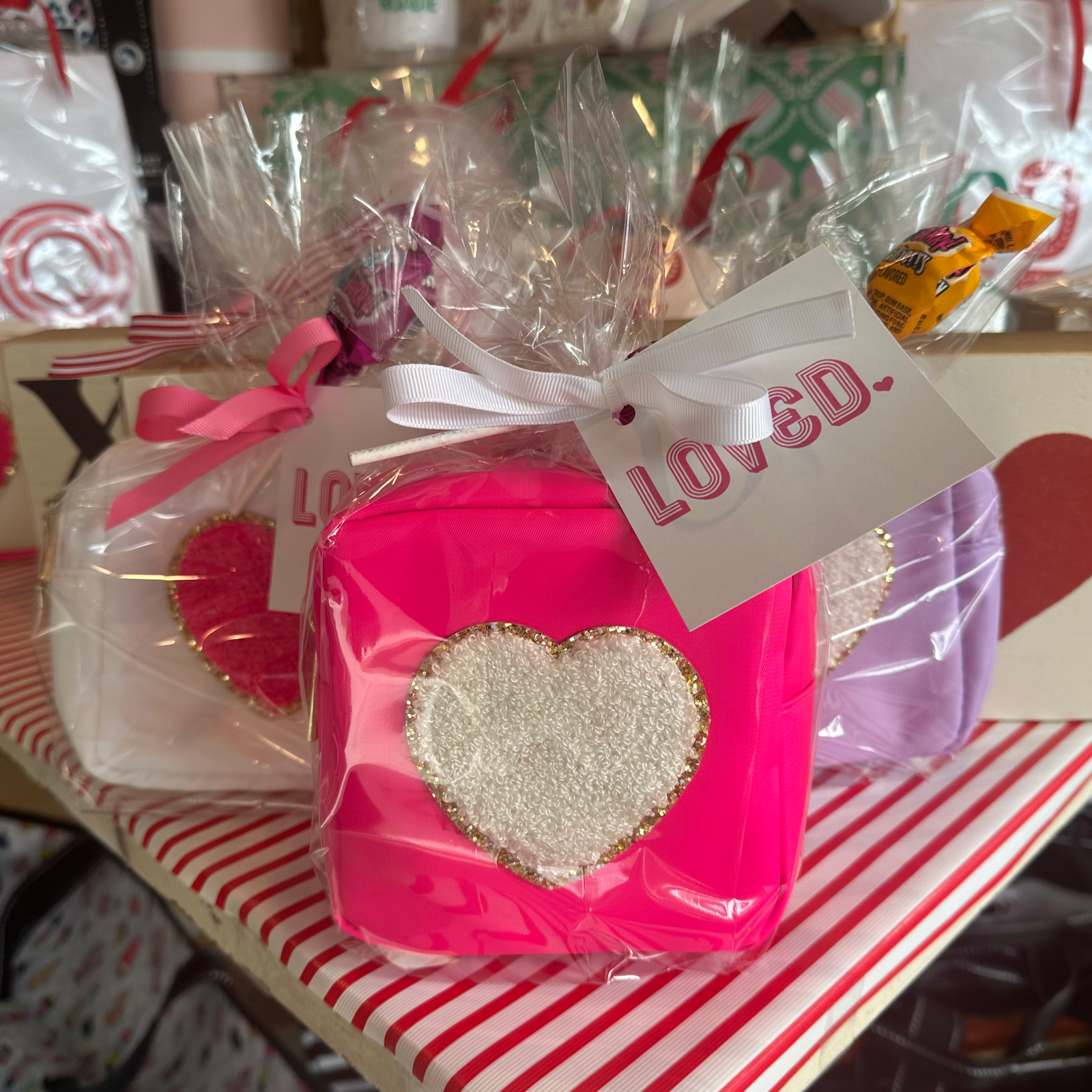 Mini Nylon Bag with Large Heart