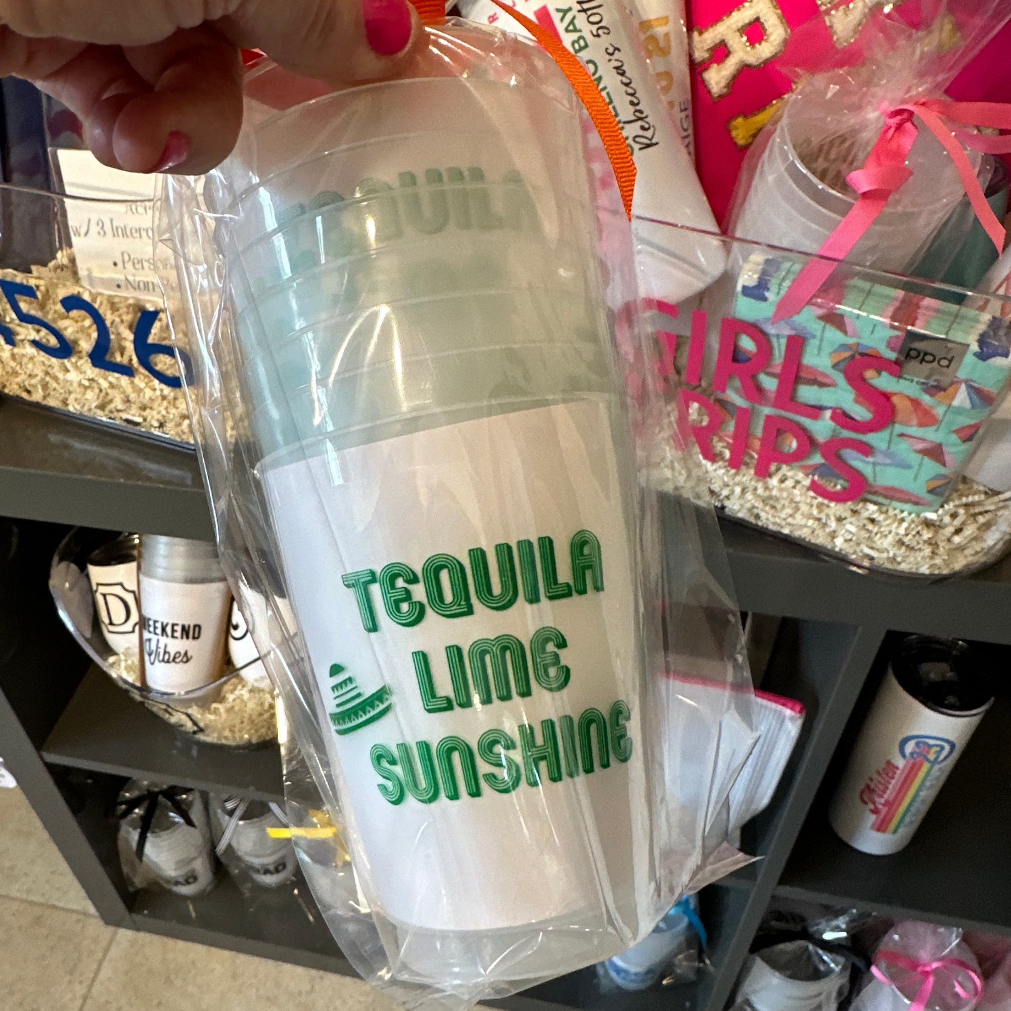 Frosted Stadium Cups - Tequila Lime Sunshine