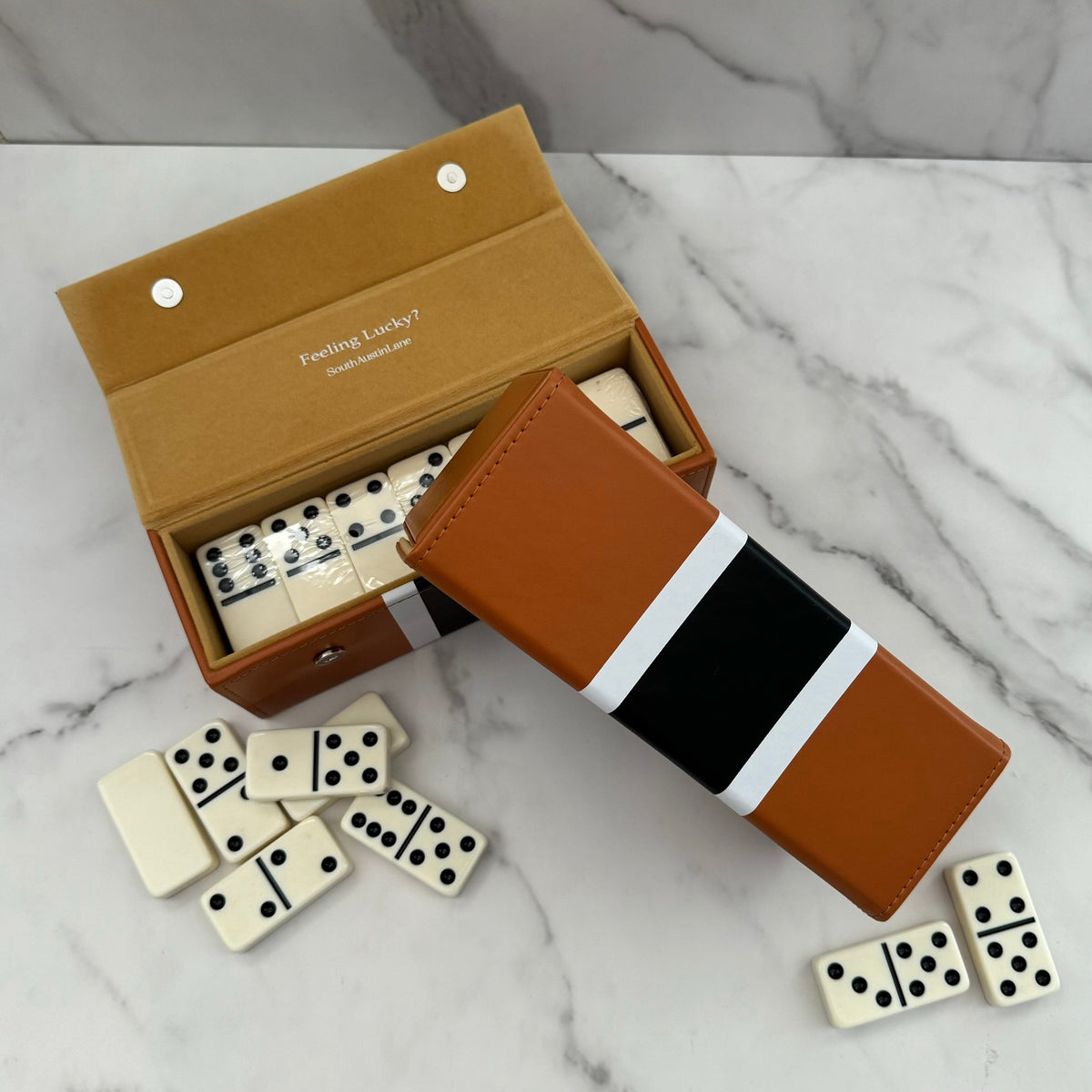 Classic Stripe Dominoes Set - PERSONALIZED