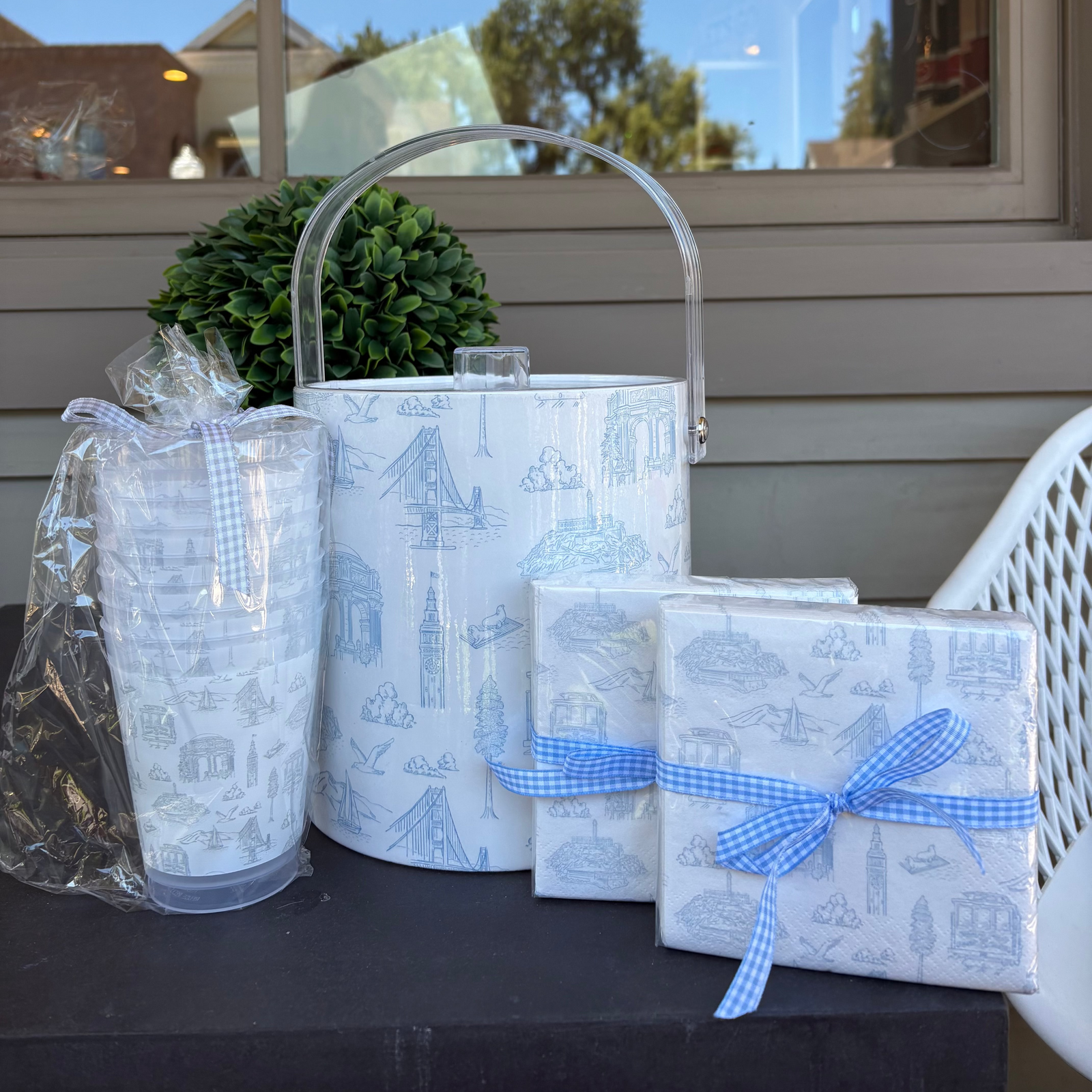 Ice Bucket - San Francisco Toile
