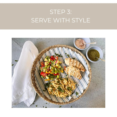 Plate and Pattern White Metal Plates