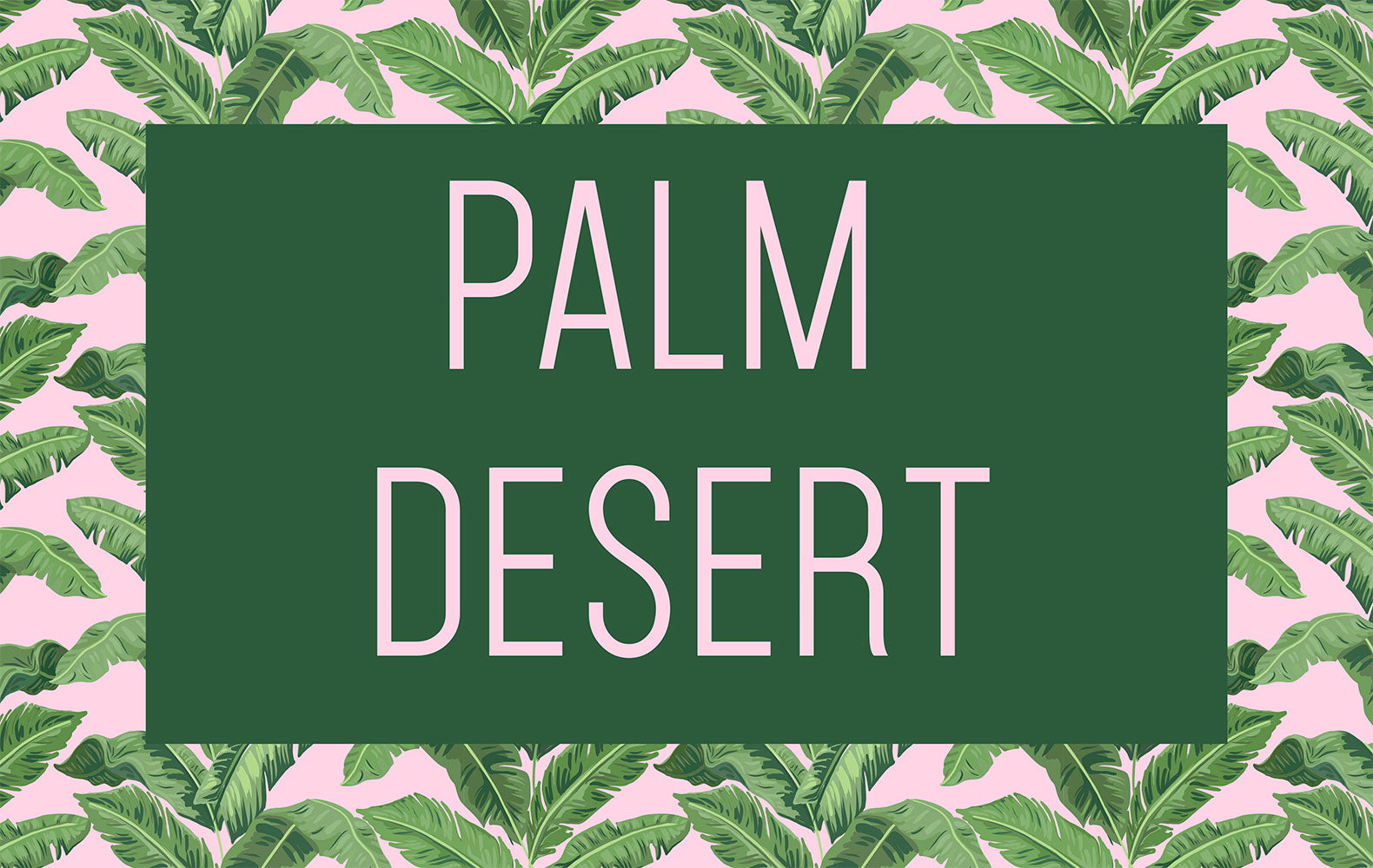 Insert - Palm Desert Pink and Green