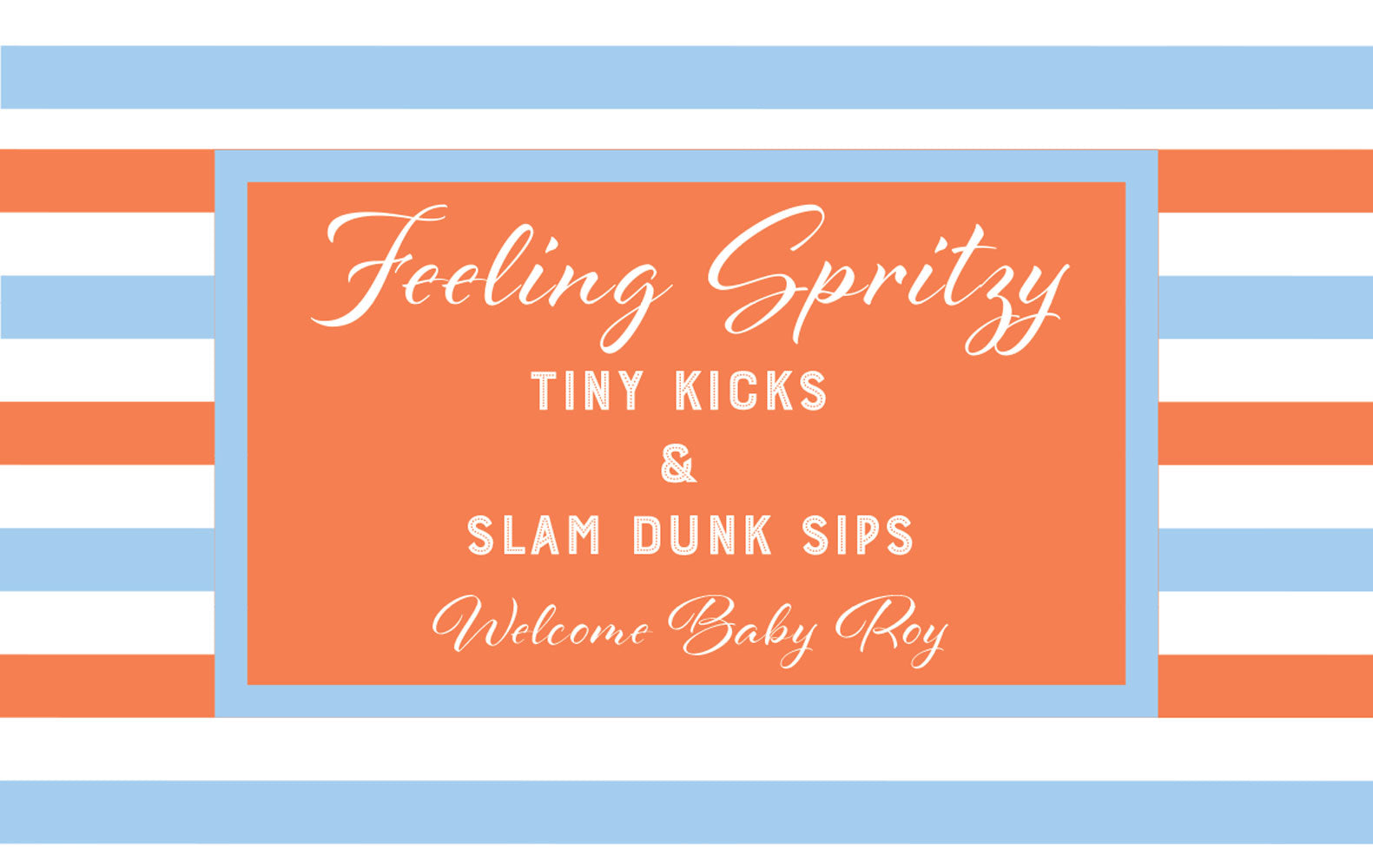 Insert Personalized - Basketball Baby Shower