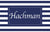 Insert Personalized - Blue Stripe Last Name