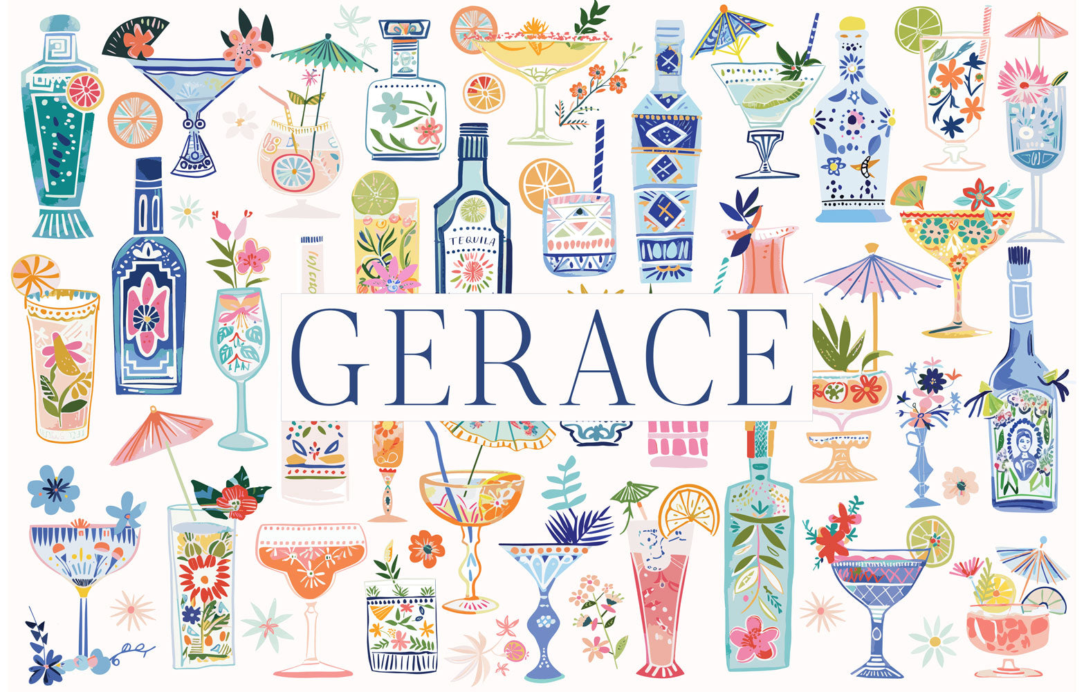 Insert Personalized - Cocktails Bright