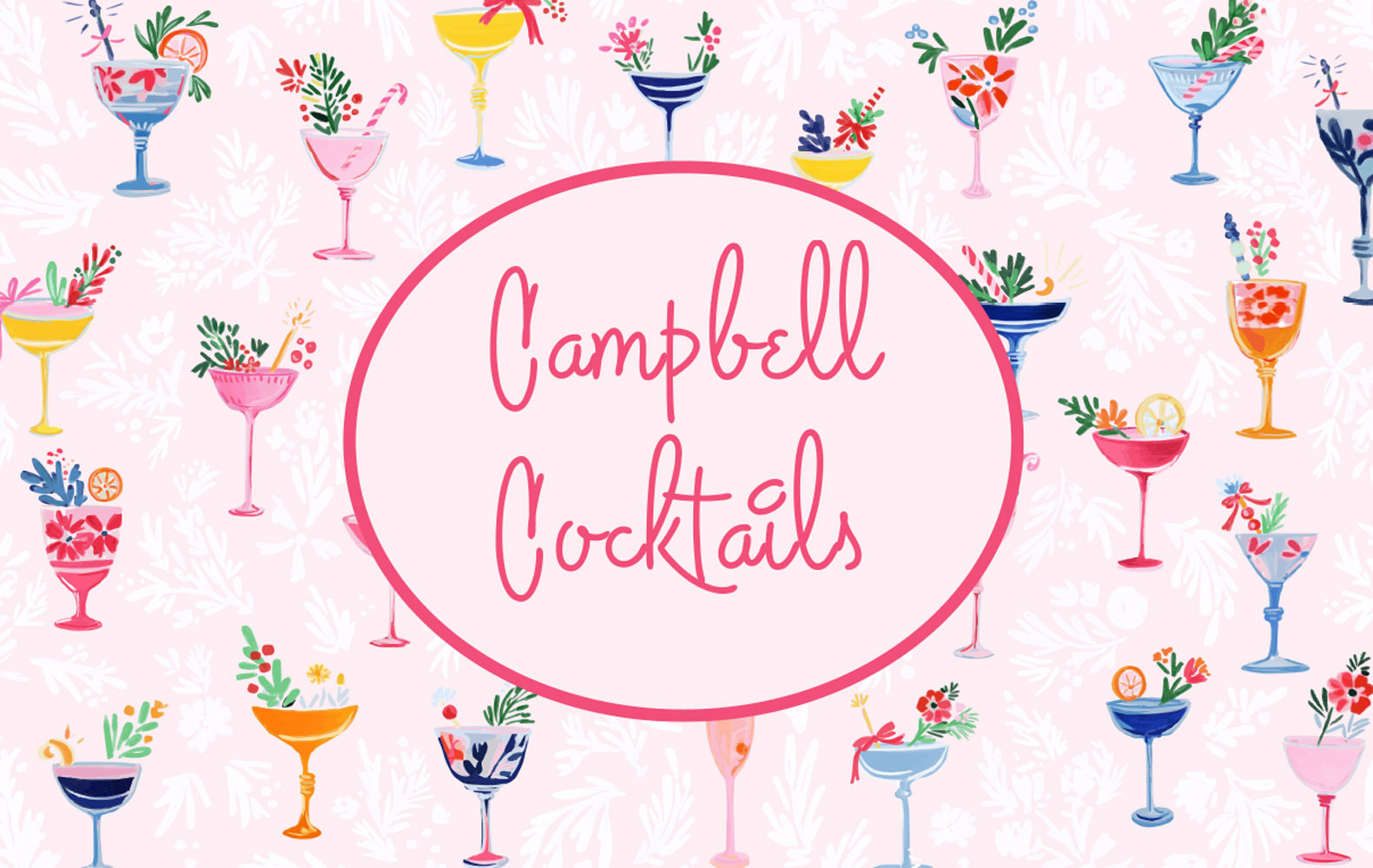 Insert Personalized - Cocktails Pink