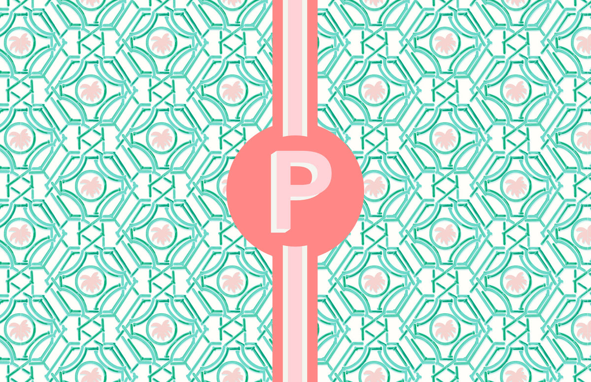 Insert Personalized - Green Lattice