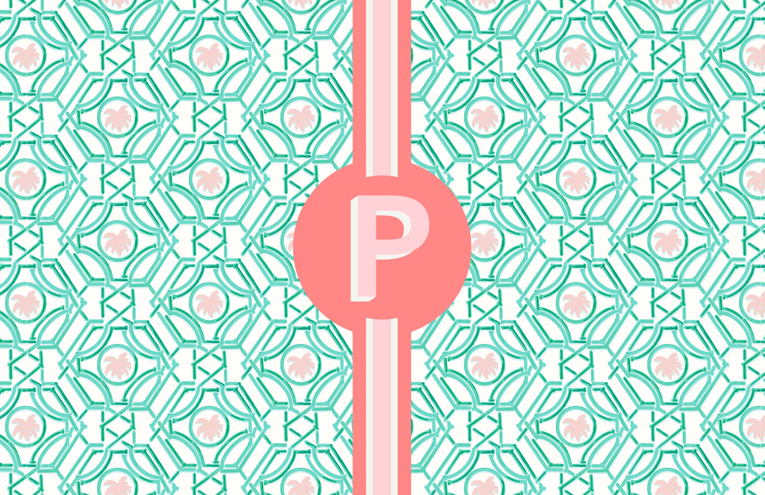 Insert Personalized - Green Lattice