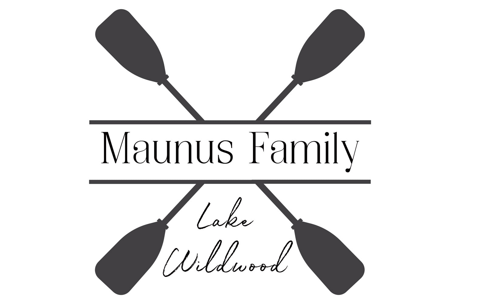 Insert Personalized - Lake Oars