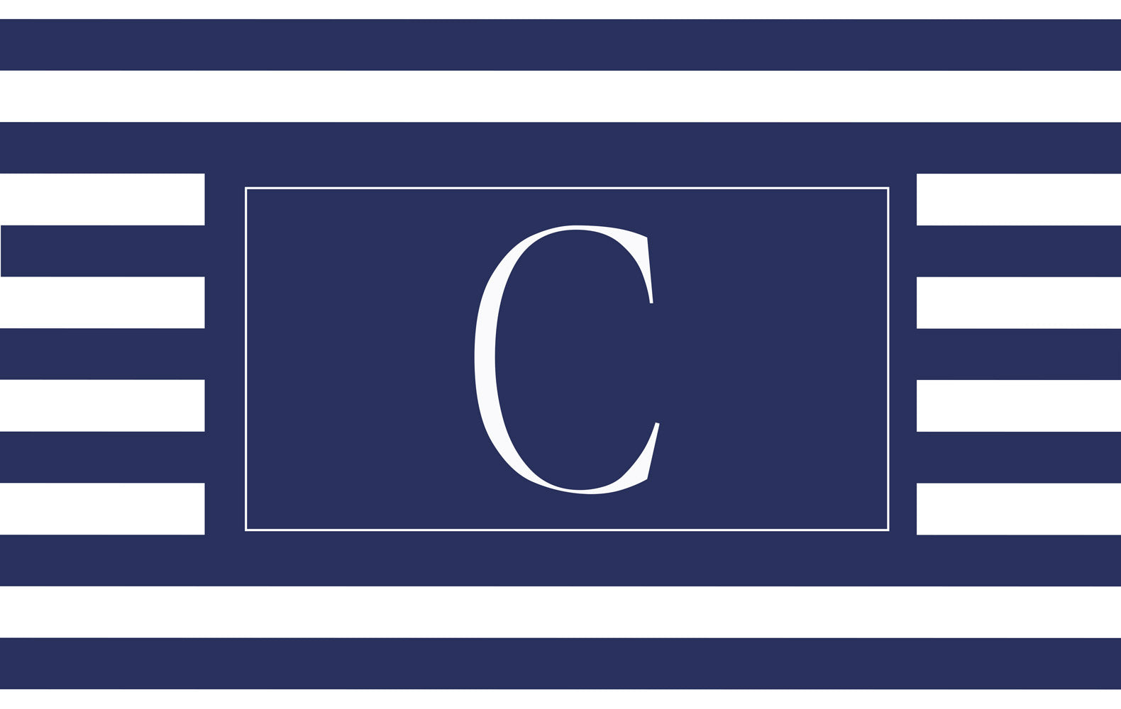 Insert Personalized - Navy Stripe