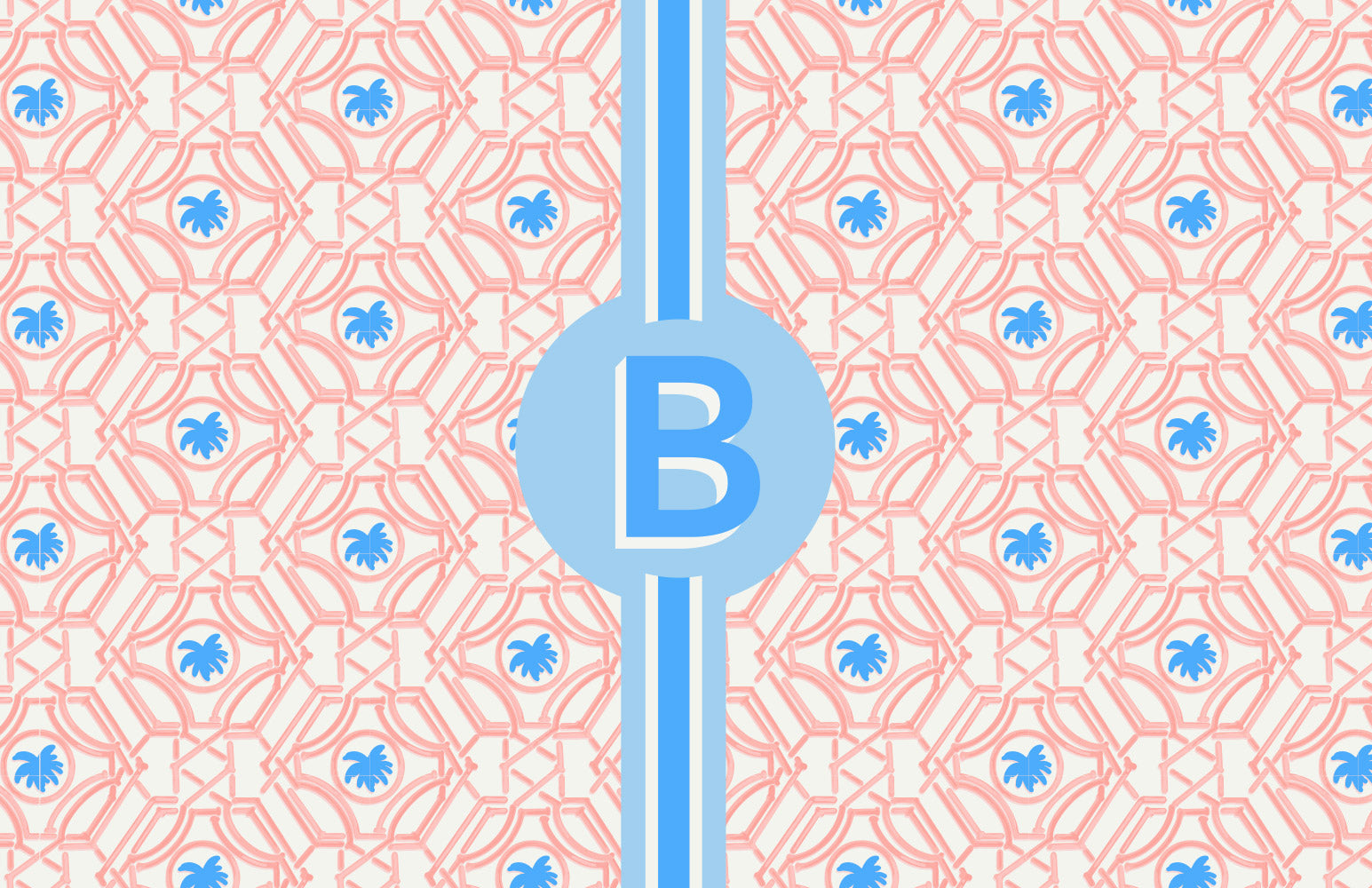 Insert Personalized - Peach Lattice