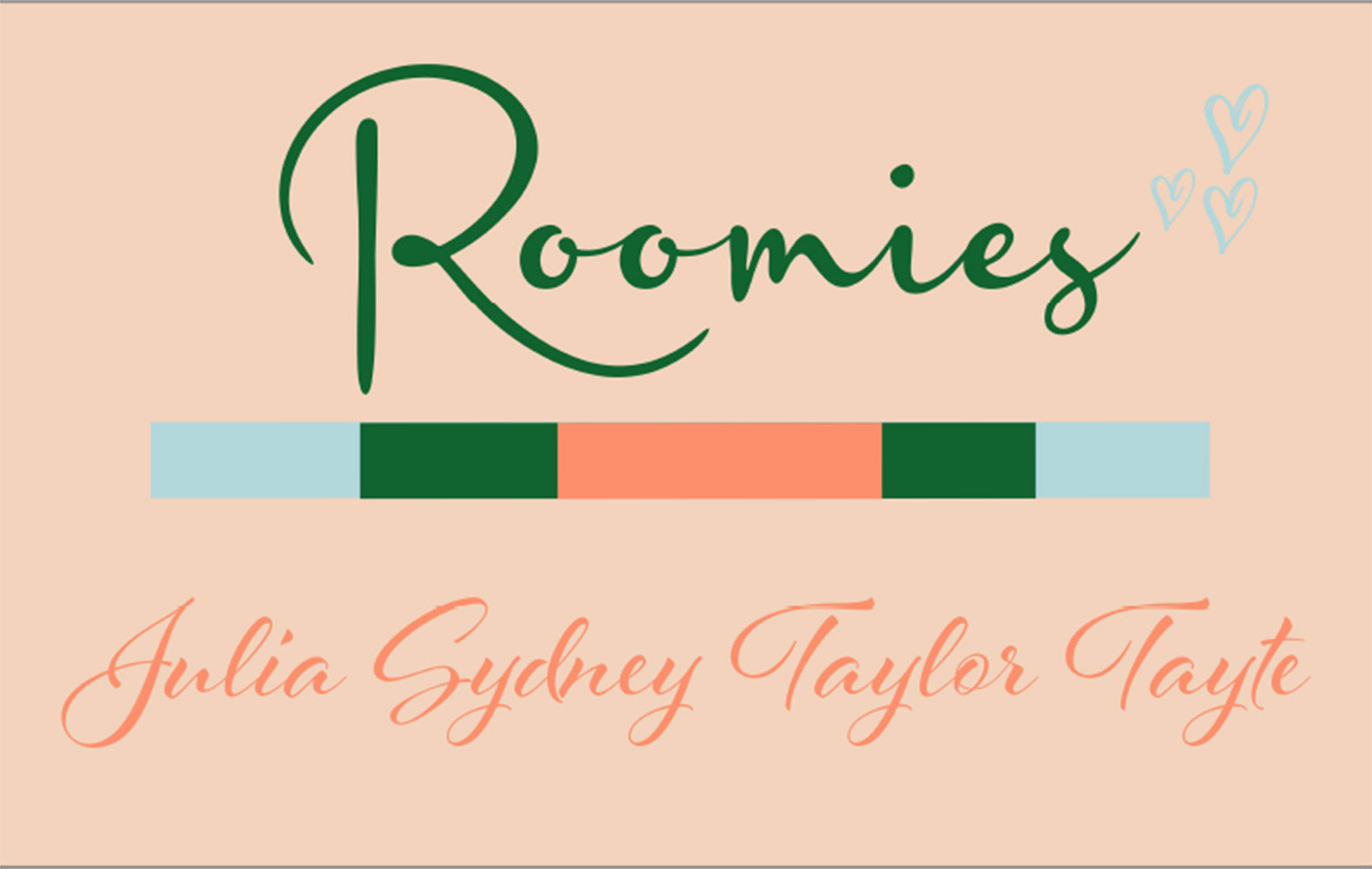 Insert Personalized - Roomies Blush