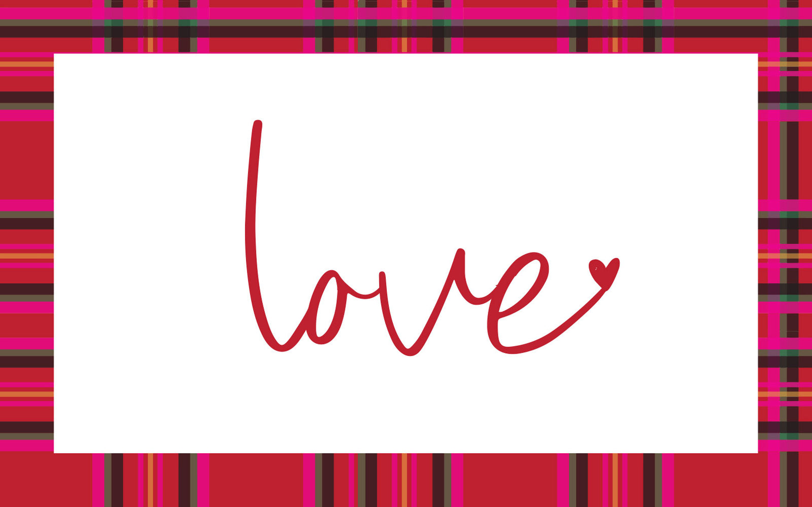 Insert - Love Red Plaid