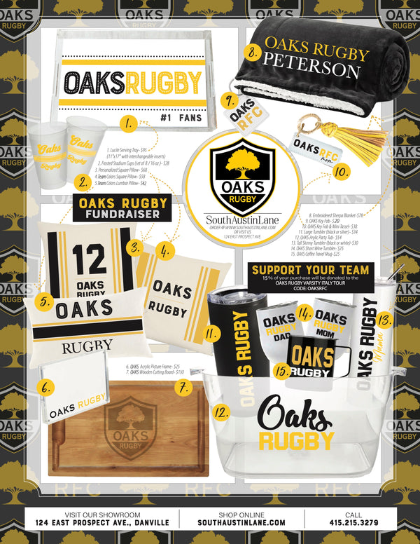 Oaks Rugby Swag - 12 Items to Choose From.... - South Austin Lane