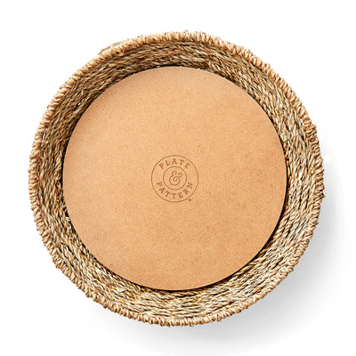 Plate and Pattern Woven Seagrass Plates