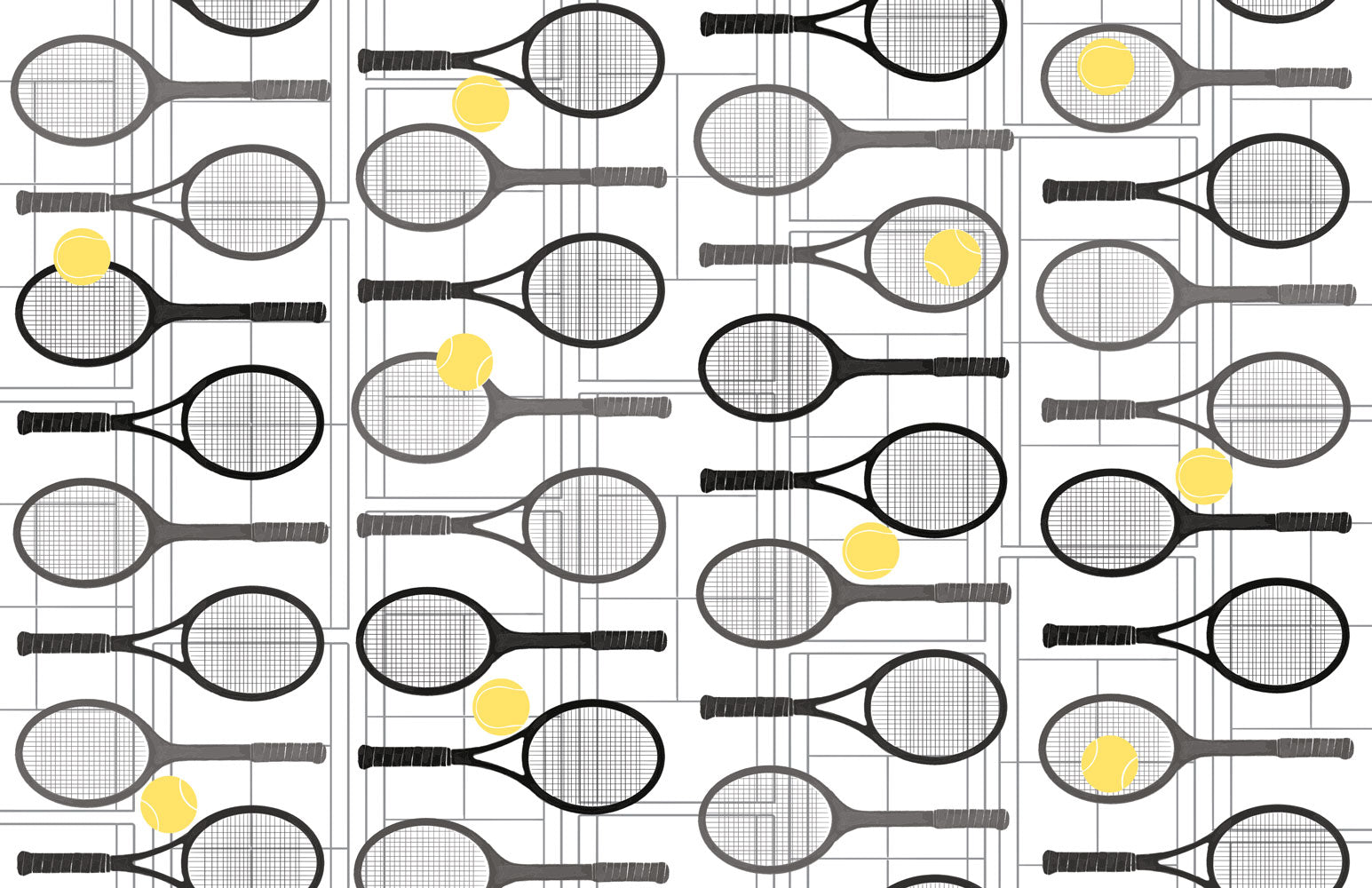 Insert - Tennis Black and Yellow