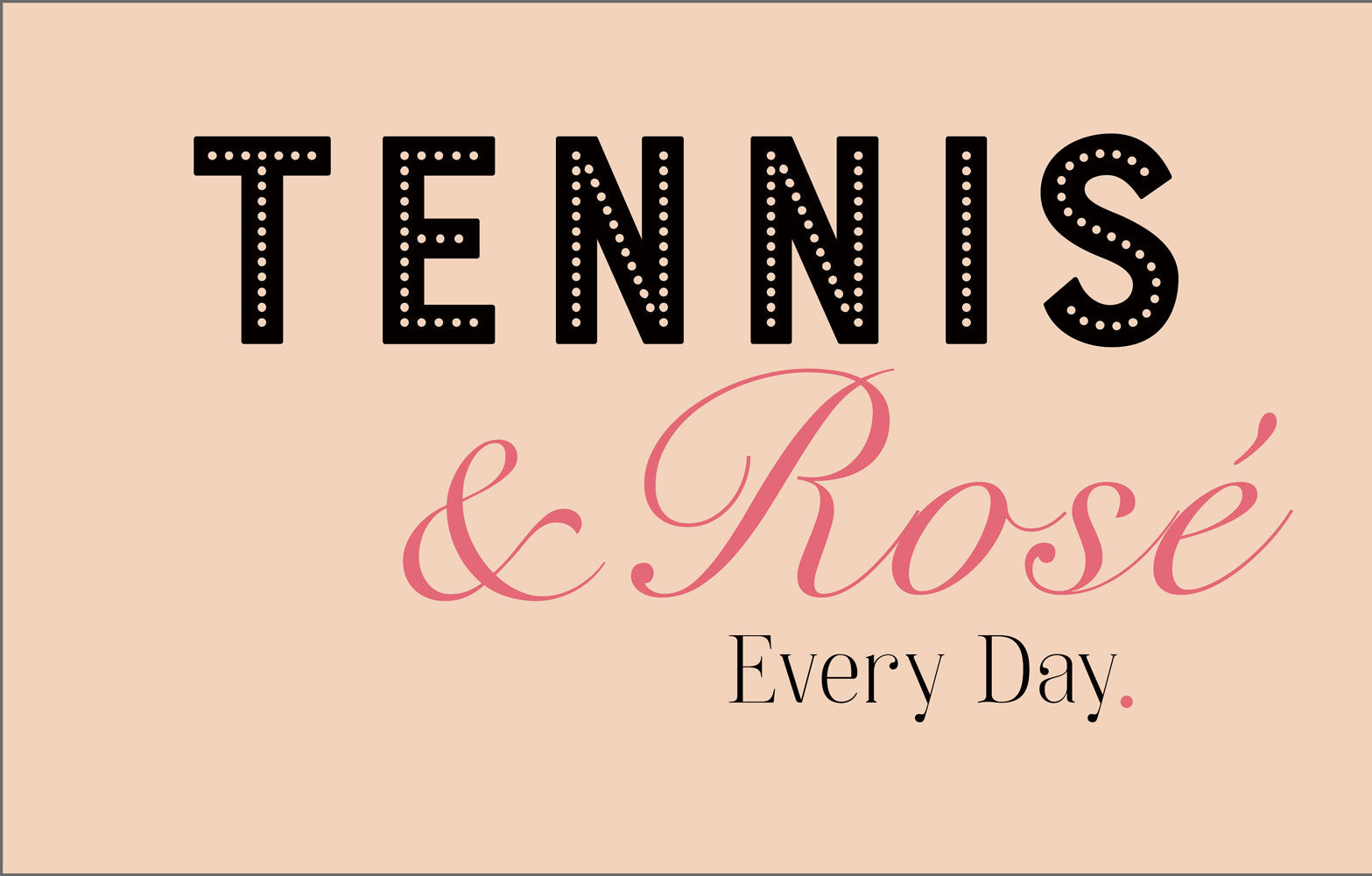 Insert - Tennis and Rose