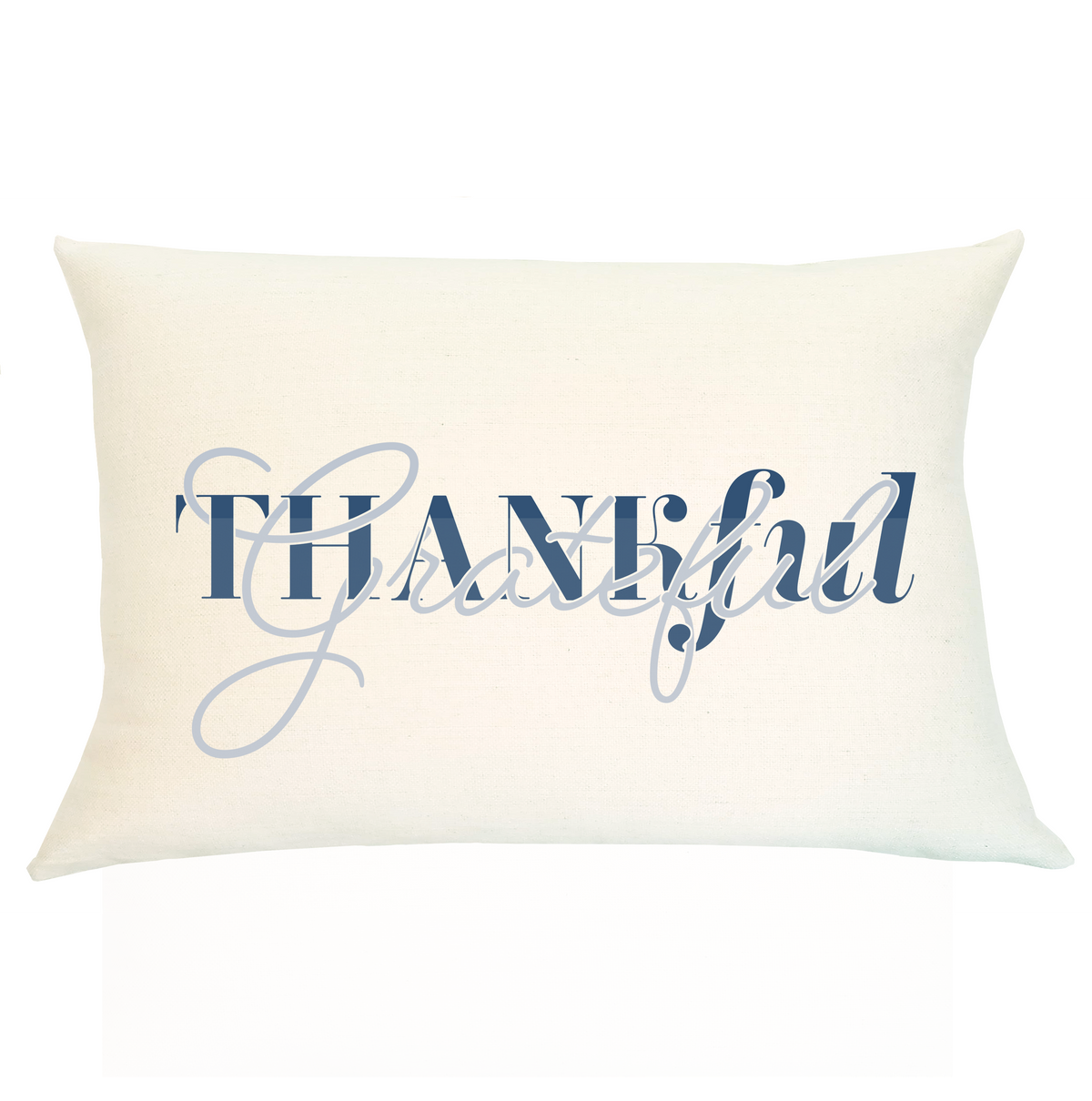 Pillow Lumbar - Grateful & Thankful - Insert Included