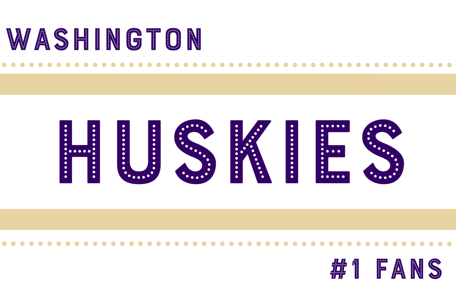 Insert - Washington Huskies