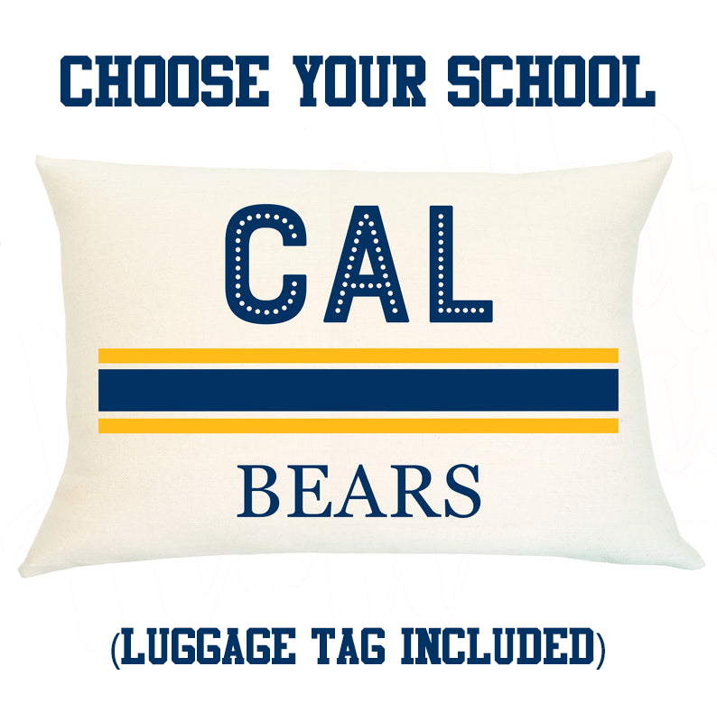 Decision Day Package (Lumbar Pillow & Luggage Tag) Choose Your School