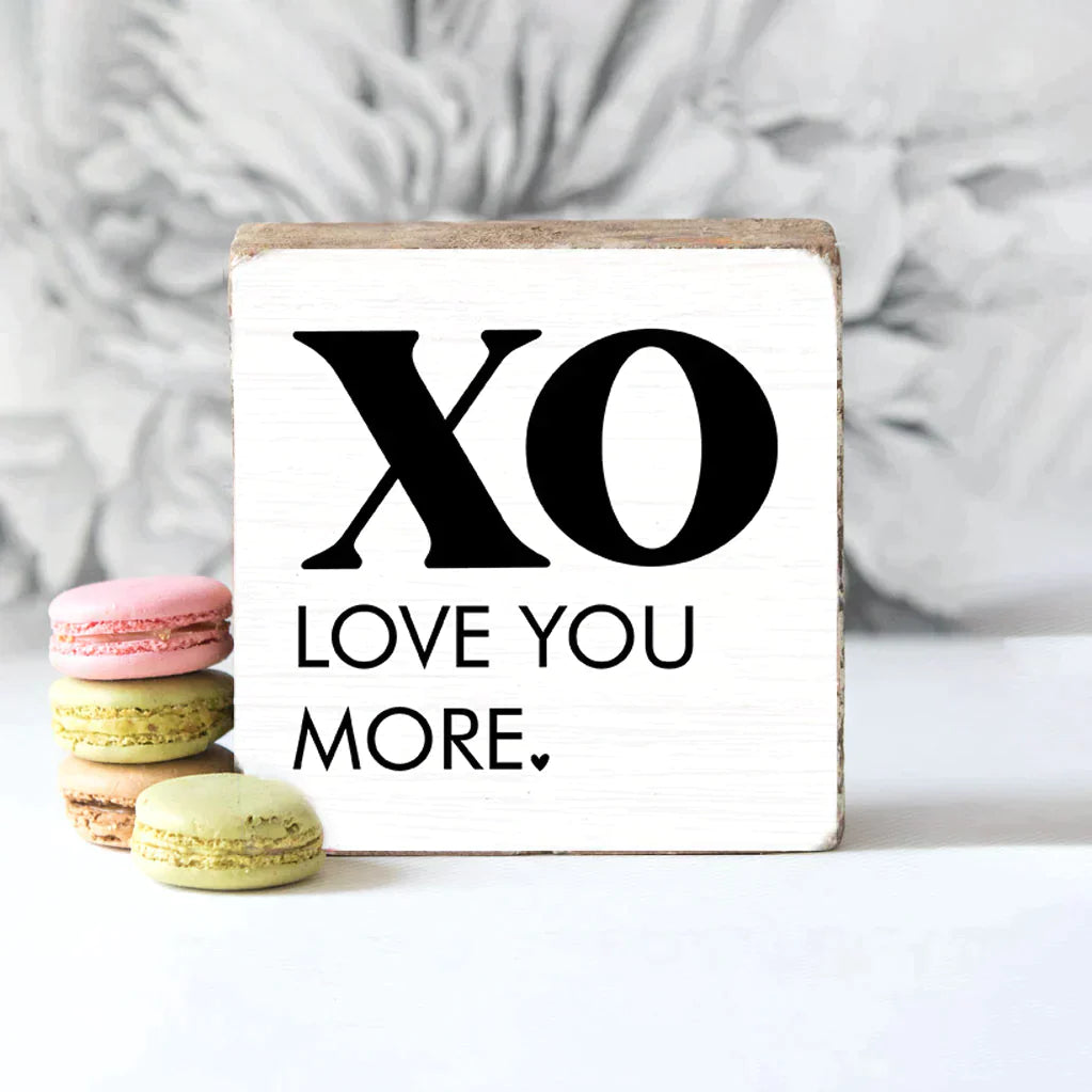 Decorative Wooden Block - XO Love you More