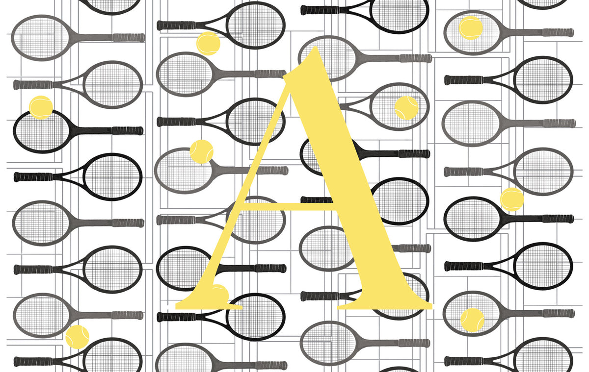 Insert Personalized - Tennis Yellow Letter