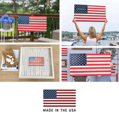 50 Stars Flag Keychain | Patriotic Keyring