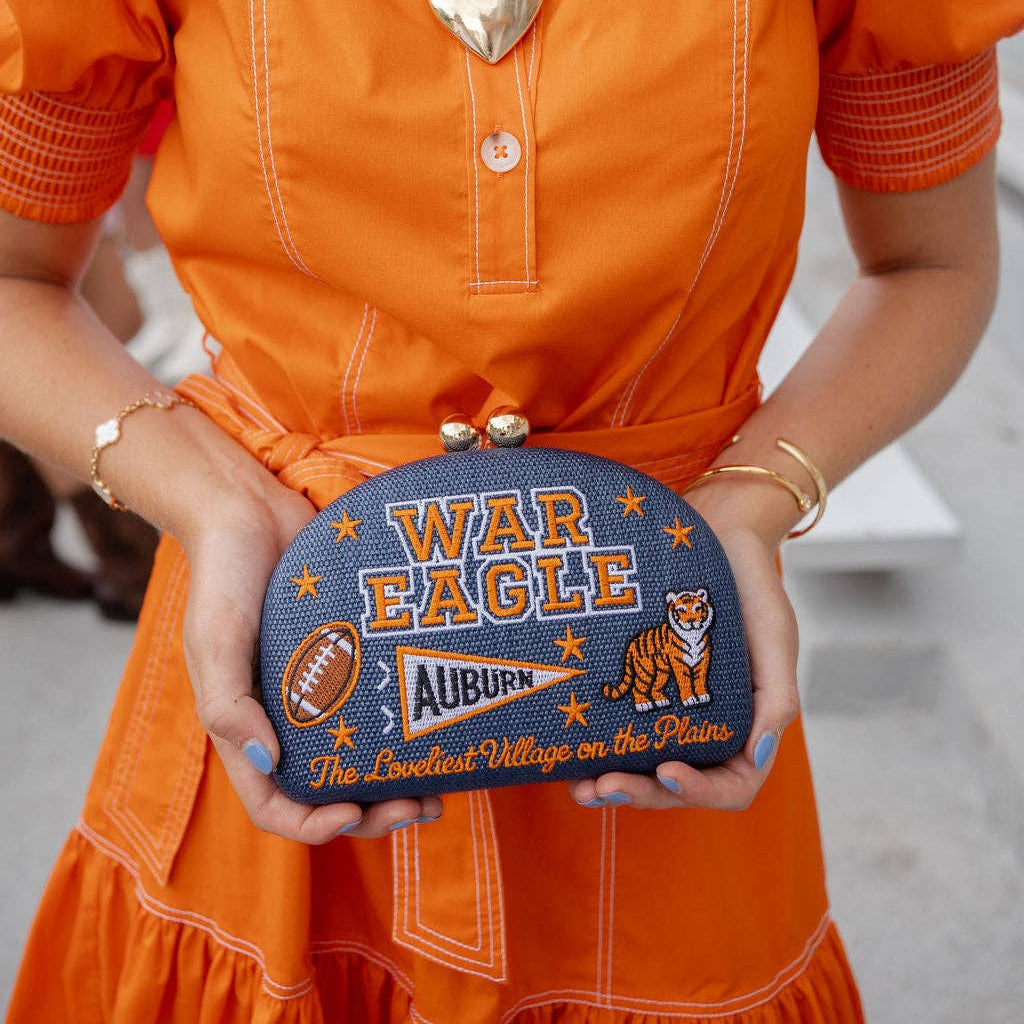 War Eagle- Embroidered Clutch- WS